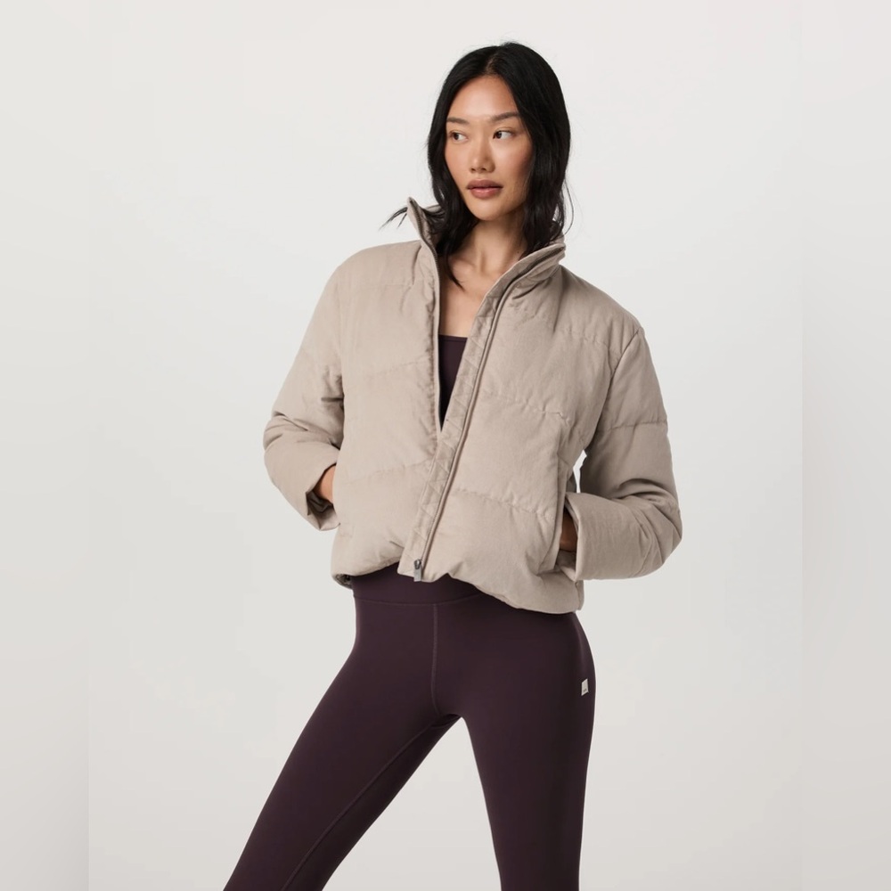 Vuori Carmel Corduroy Puffer - Dark Salt - XS